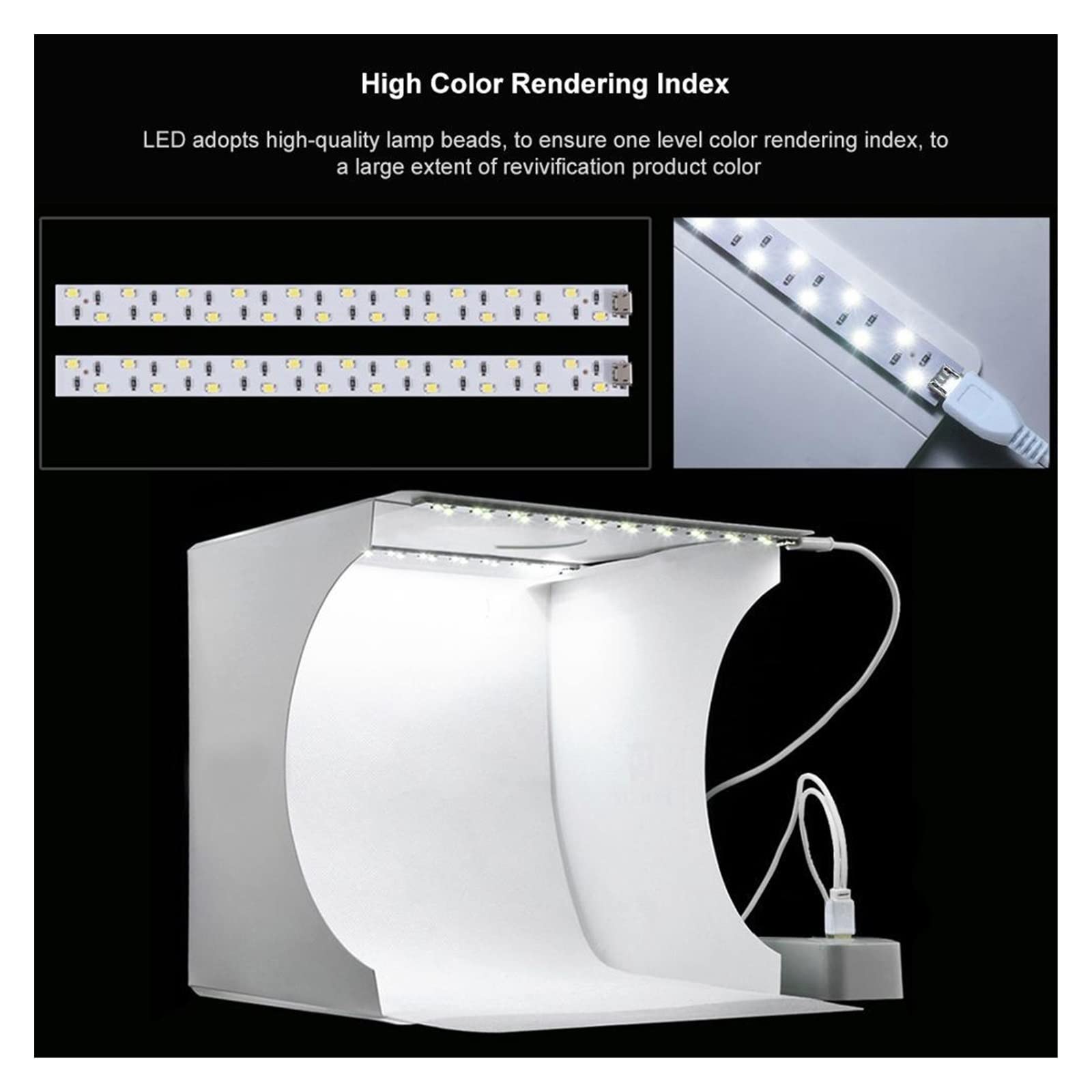 Amazon.co.jp: 2LEDライトボックスライトボックスミニフォト
